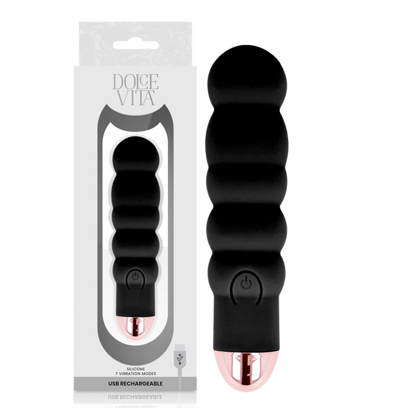 Estimulador Clitoriano Usb Vibração DolceVita 6 Preto