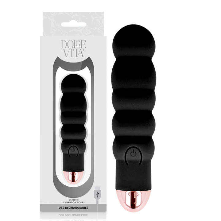 Estimulador Clitoriano Usb Vibração DolceVita 6 Preto