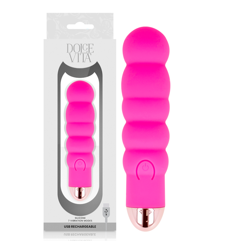 Estimulador Clitoriano Usb Vibração DolceVita 6 Rosa