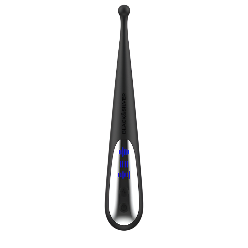 Estimulador Clitoriano Usb Vibração Ponta Black&Silver Kenneth