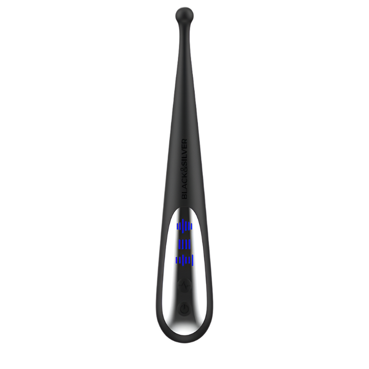 Estimulador Clitoriano Usb Vibração Ponta Black&Silver Kenneth