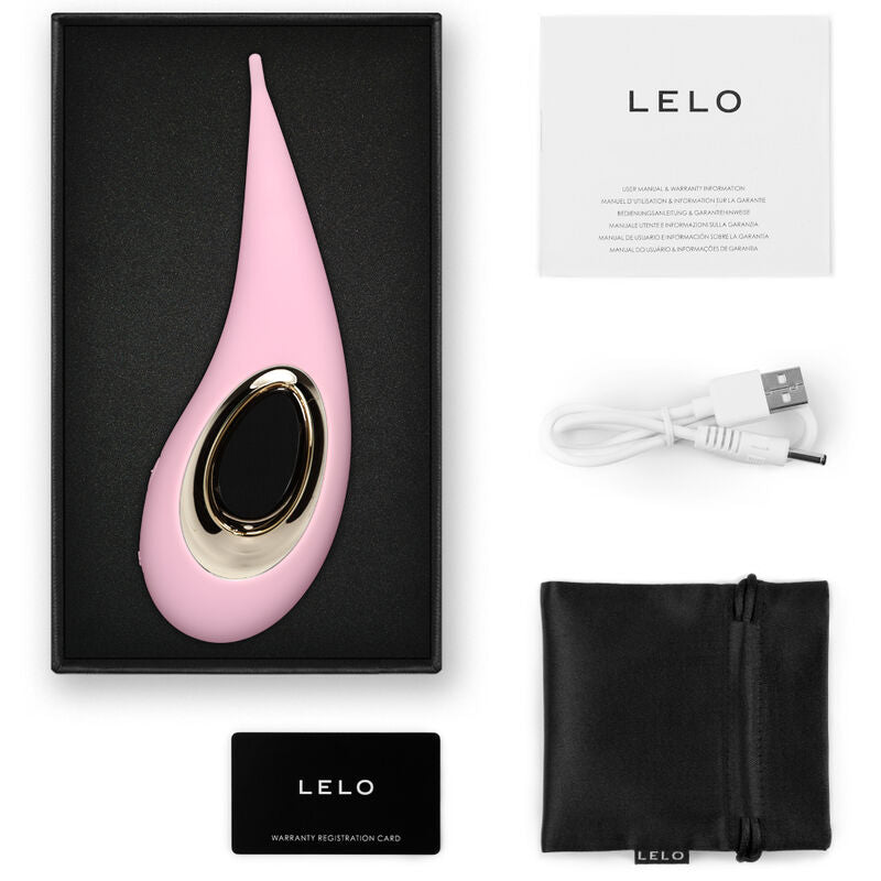 Estimulador Clitoriano Usb Vibração Ponta Lelo Dot Rosa