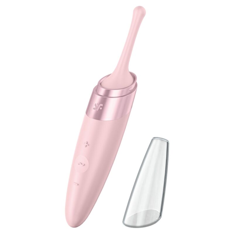 Estimulador Clitoriano Usb Vibração Ponta Satisfyer Twirling Delight Rosa