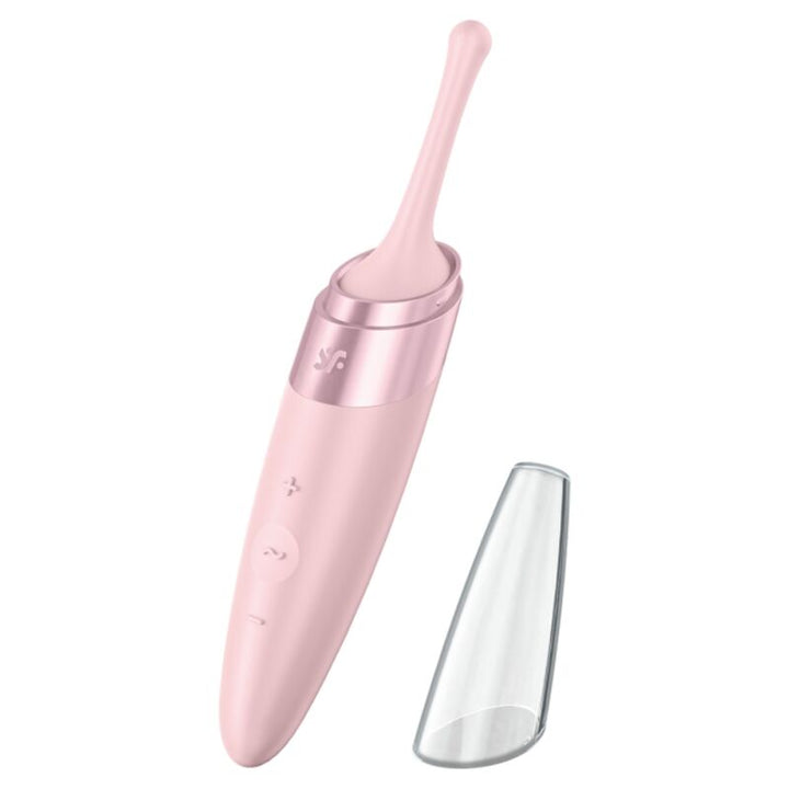 Estimulador Clitoriano Usb Vibração Ponta Satisfyer Twirling Delight Rosa