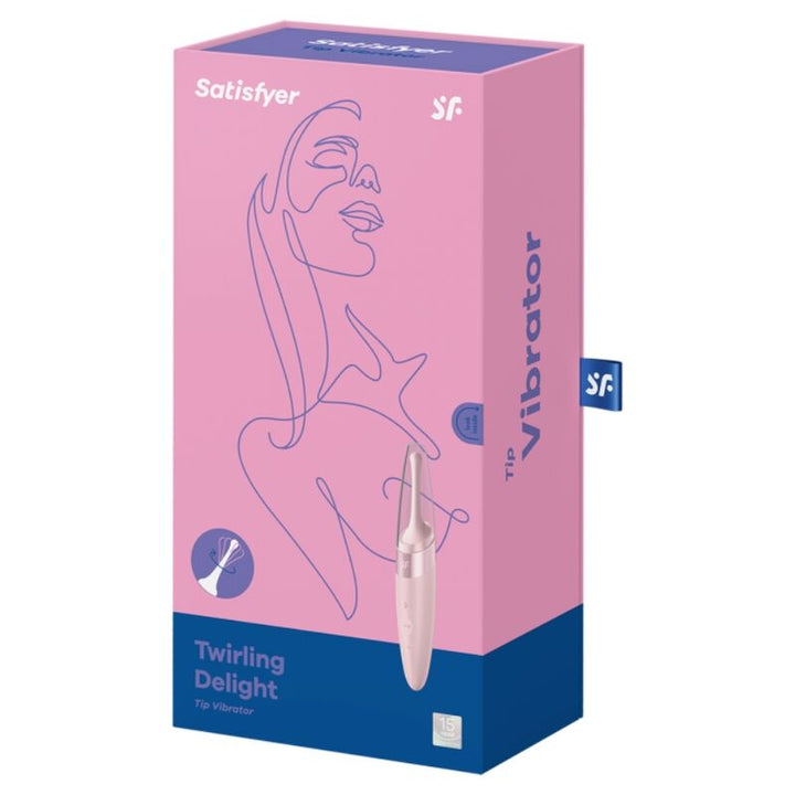 Estimulador Clitoriano Usb Vibração Ponta Satisfyer Twirling Delight Rosa