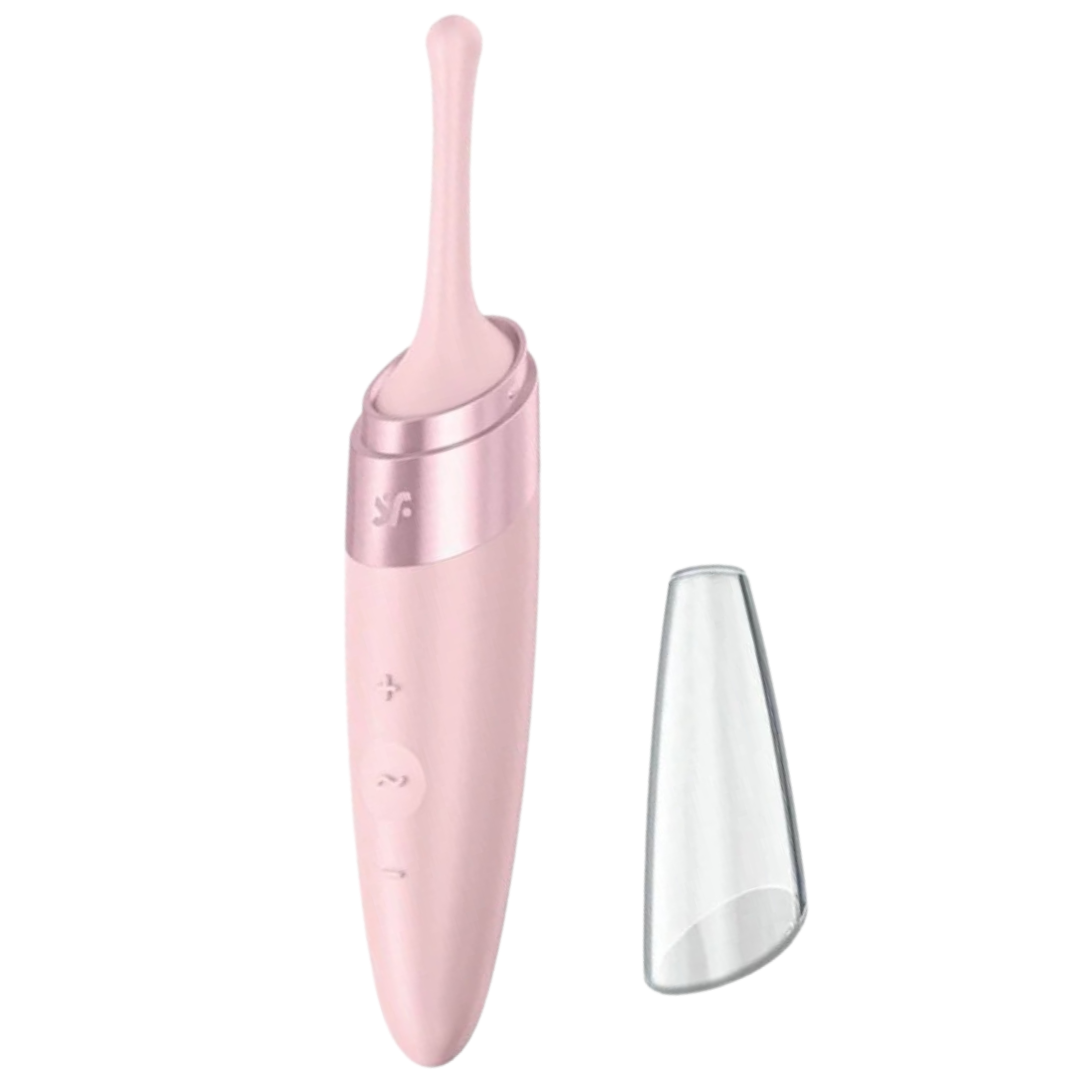 Estimulador Clitoriano Usb Vibração Ponta Satisfyer Twirling Delight Rosa