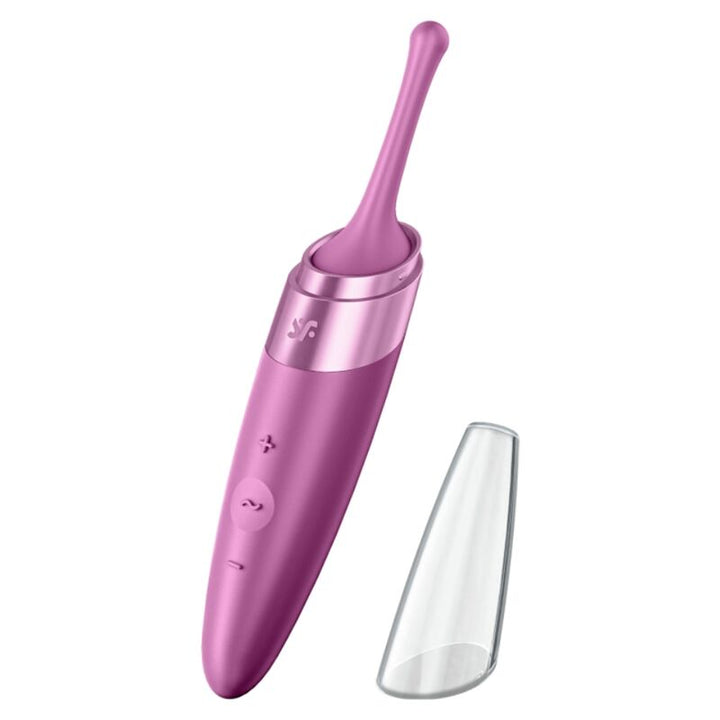 Estimulador Clitoriano Usb Vibração Ponta Satisfyer Twirling Delight Roxo