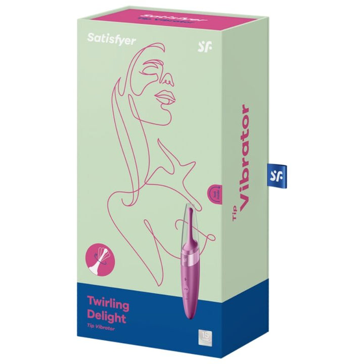 Estimulador Clitoriano Usb Vibração Ponta Satisfyer Twirling Delight Roxo