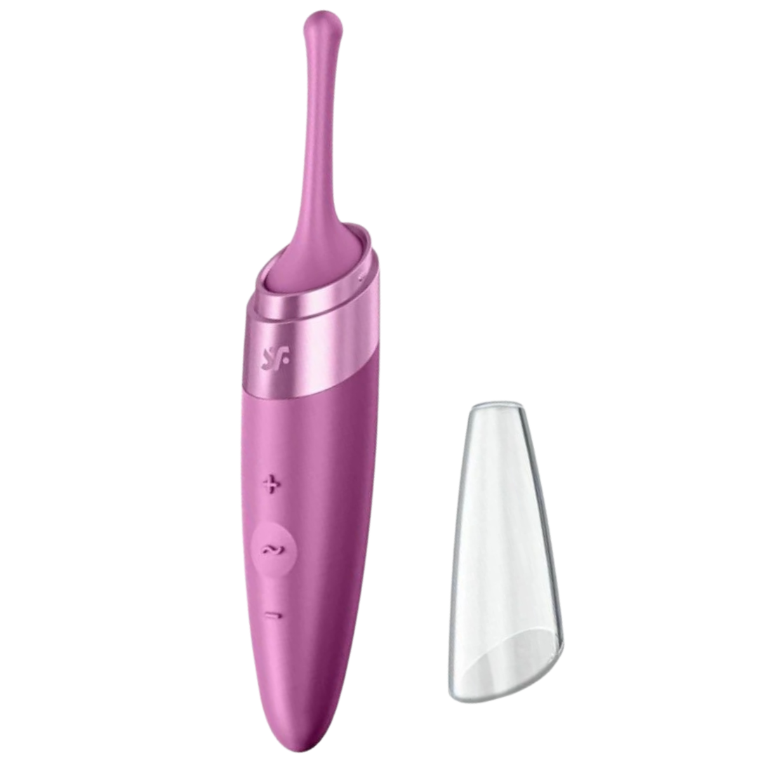 Estimulador Clitoriano Usb Vibração Ponta Satisfyer Twirling Delight Roxo