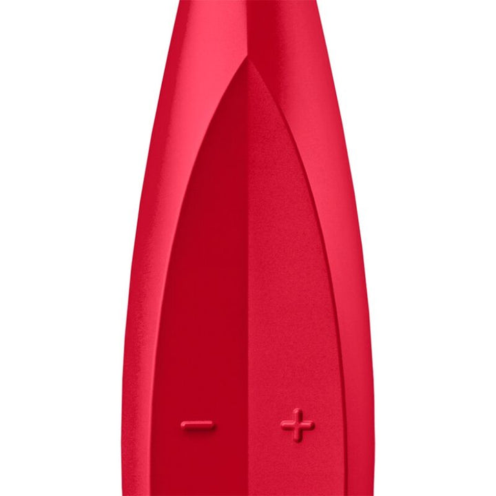 Estimulador Clitoriano Usb Vibração Ponta Satisfyer Twirling Fun Vermelho