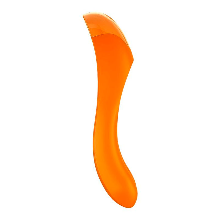Estimulador Clitoriano Usb Vibração Satisfyer Candy Cane Laranja