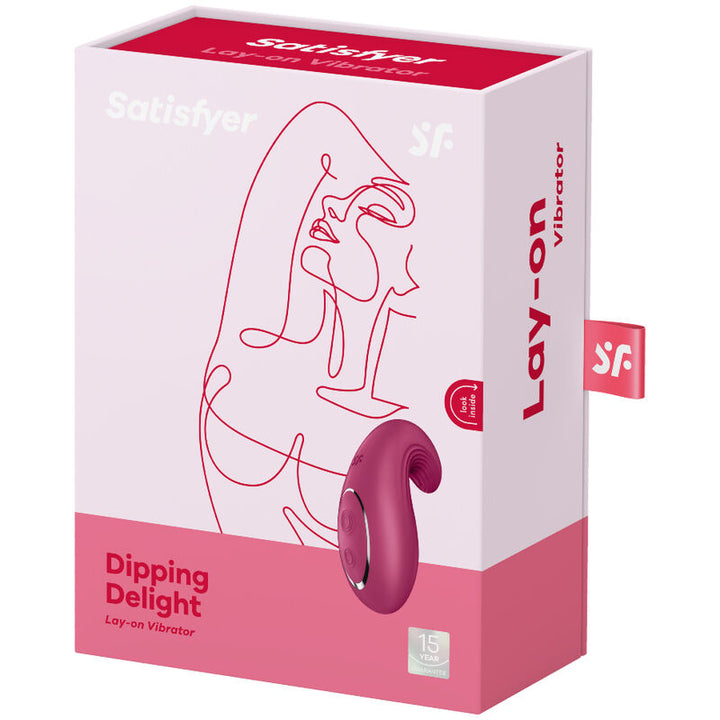 Estimulador Clitoriano Usb Vibração Satisfyer Dipping Delight vermelho