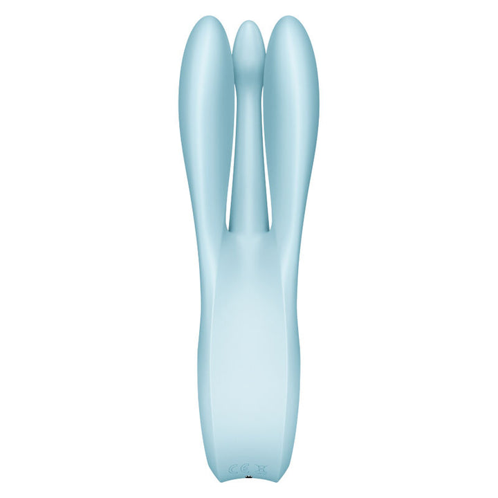 Estimulador Clitoriano Usb Vibração Satisfyer Threesome 1 Azul