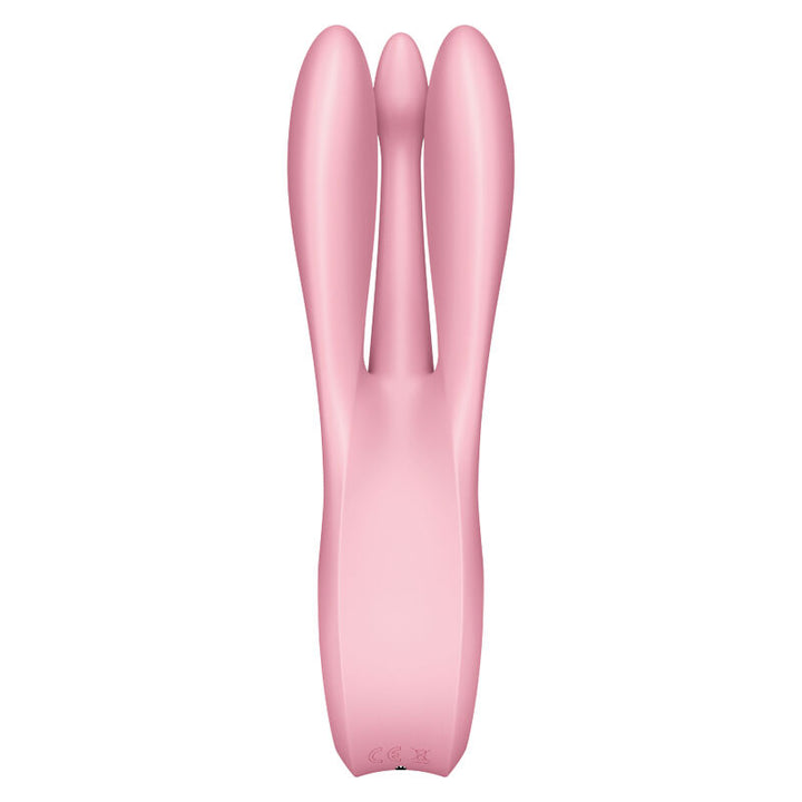 Estimulador Clitoriano Usb Vibração Satisfyer Threesome 1 Rosa