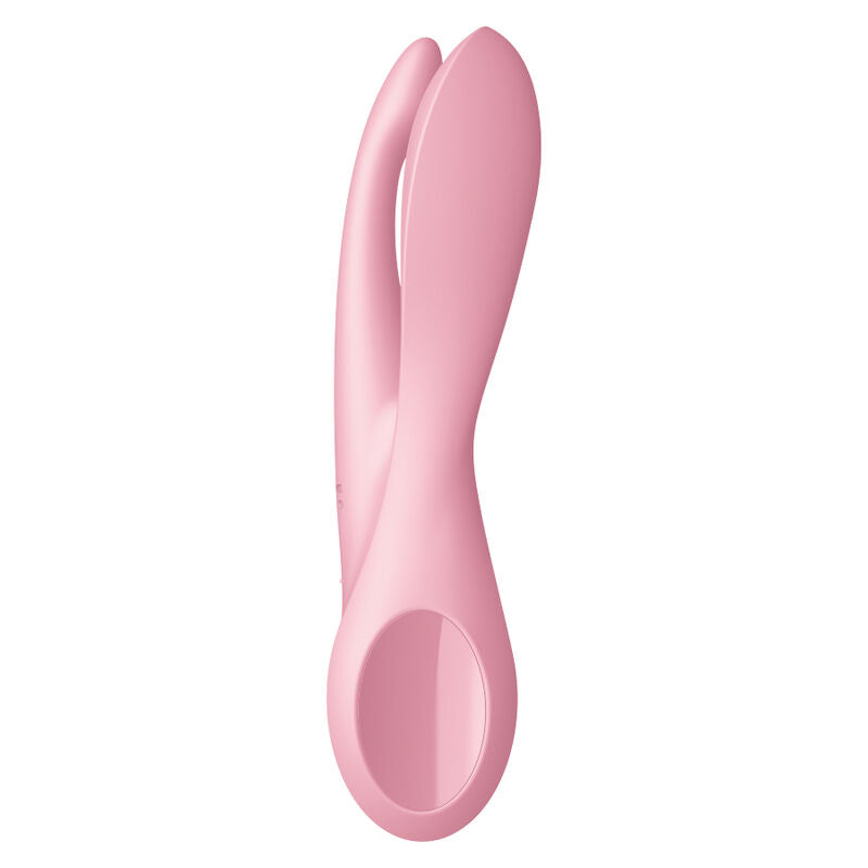 Estimulador Clitoriano Usb Vibração Satisfyer Threesome 1 Rosa