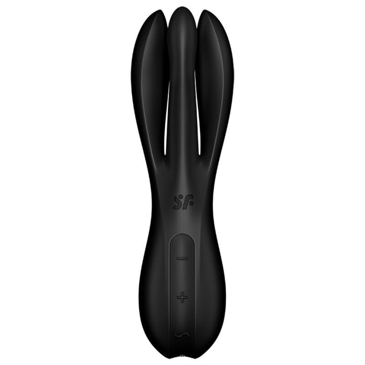Estimulador Clitoriano Usb Vibração Satisfyer Threesome 2 Preto