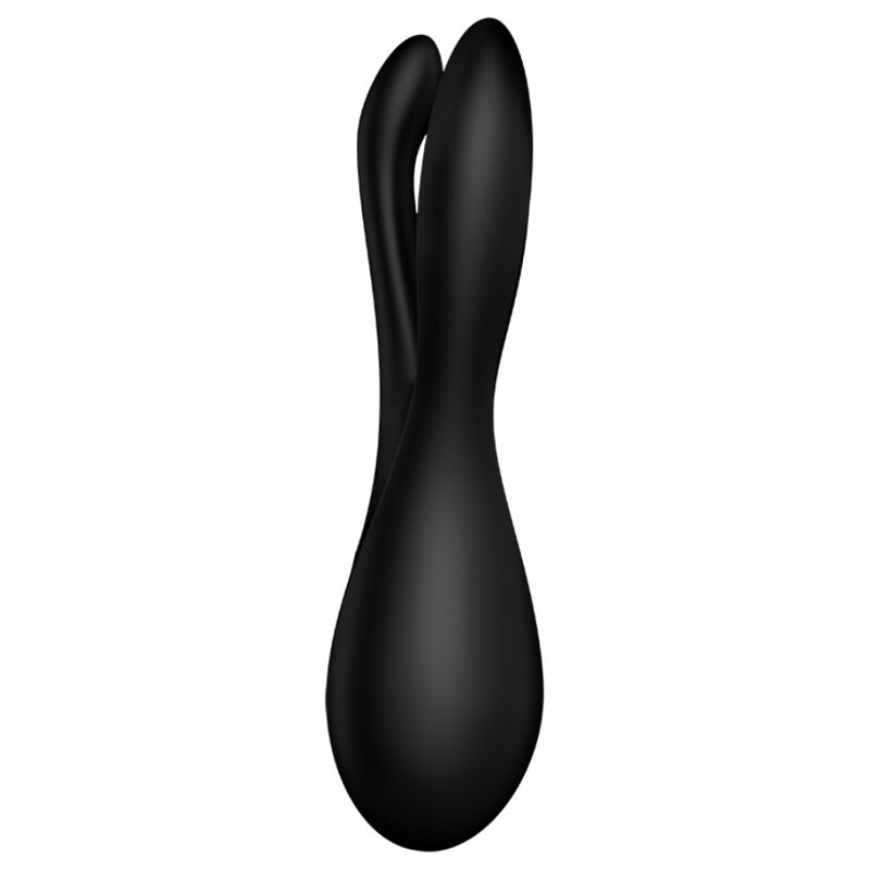 Estimulador Clitoriano Usb Vibração Satisfyer Threesome 2 Preto
