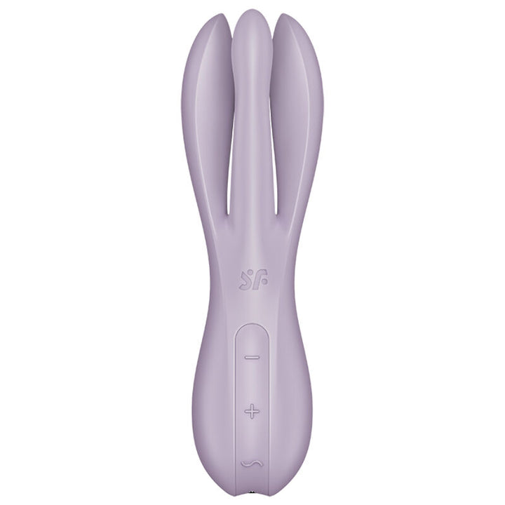 Estimulador Clitoriano Usb Vibração Satisfyer Threesome 2 Violeta