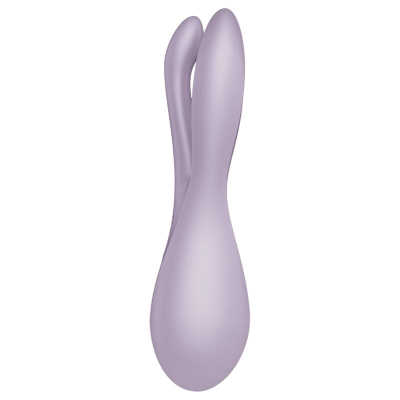 Estimulador Clitoriano Usb Vibração Satisfyer Threesome 2 Violeta