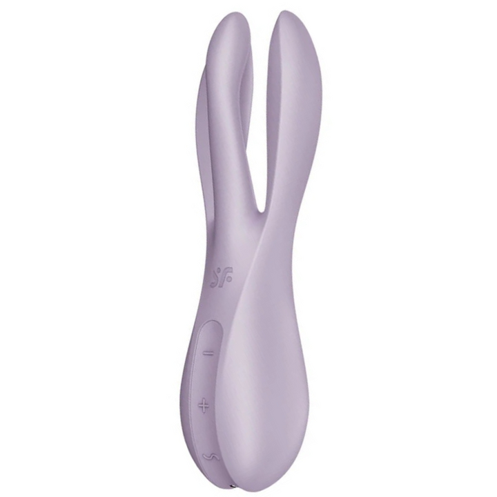 Estimulador Clitoriano Usb Vibração Satisfyer Threesome 2 Violeta