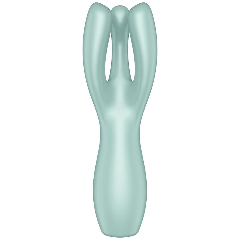 Estimulador Clitoriano Usb Vibração Satisfyer Threesome 3 Menta