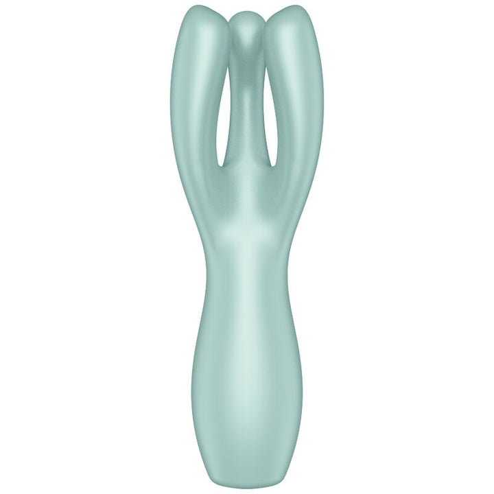 Estimulador Clitoriano Usb Vibração Satisfyer Threesome 3 Menta