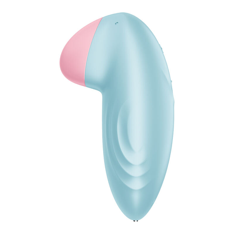 Estimulador Clitoriano Usb Vibração Satisfyer Tropical Tip Azul Controlo Remoto App