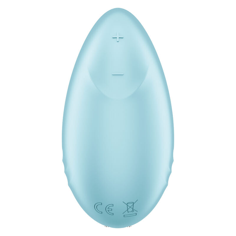 Estimulador Clitoriano Usb Vibração Satisfyer Tropical Tip Azul Controlo Remoto App