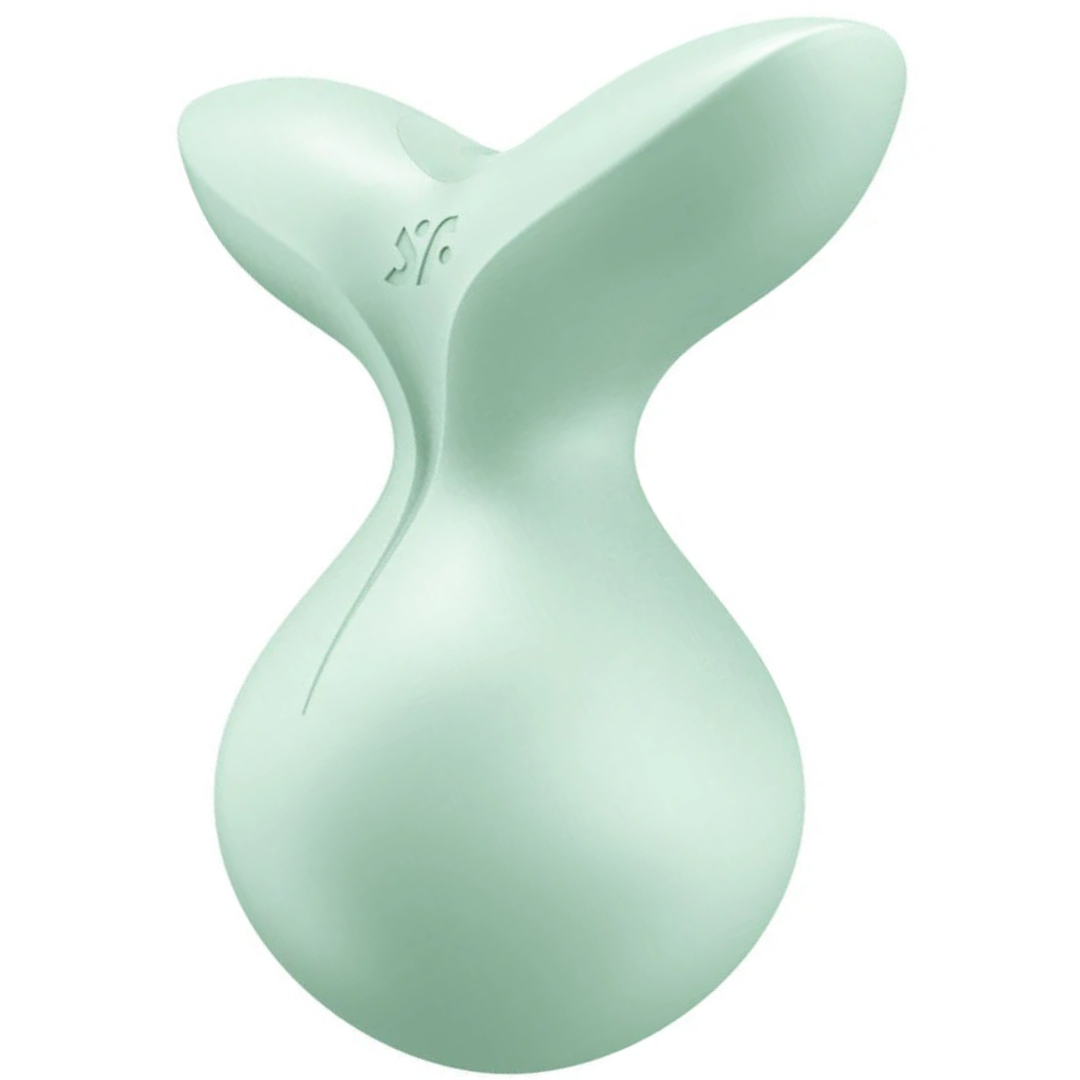 Estimulador Clitoriano Usb Vibração Satisfyer Viva La Vulva 3 Verde