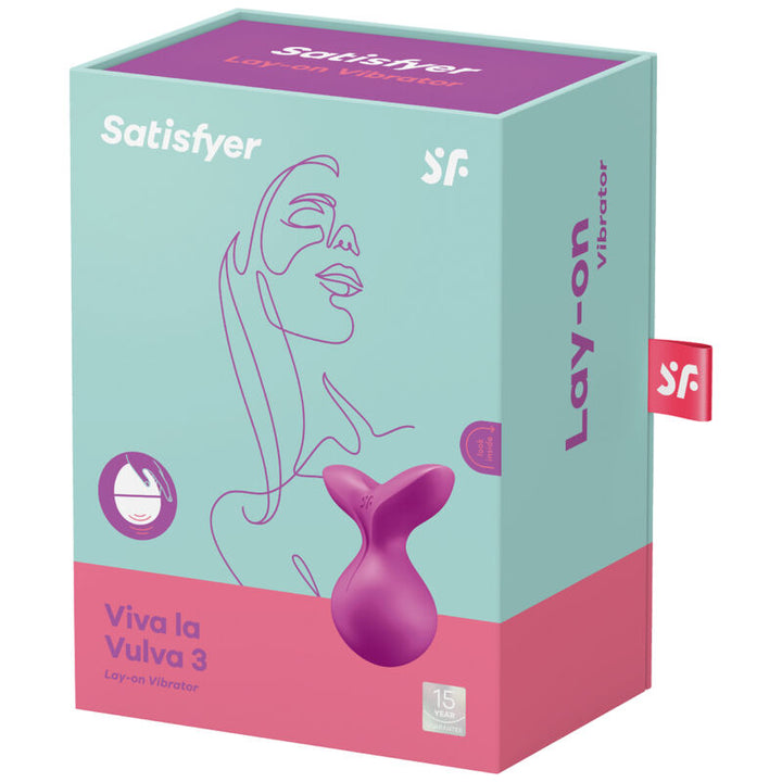 Estimulador Clitoriano Usb Vibração Satisfyer Viva La Vulva 3 Violeta