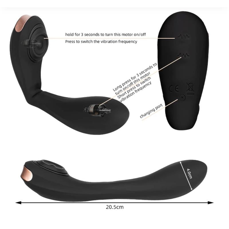 Estimulador Duplo Usb Articulável Movimento Clitóris Tardenoche Pulsar