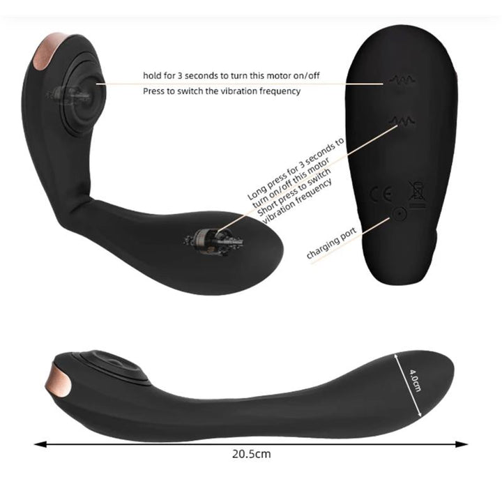 Estimulador Duplo Usb Articulável Movimento Clitóris Tardenoche Pulsar