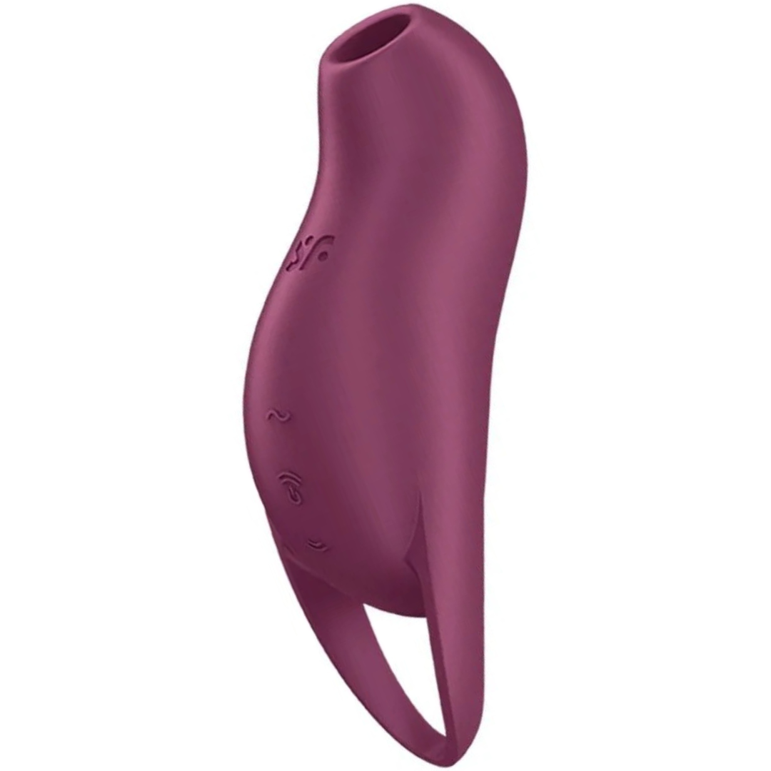 Estimulador Duplo Usb Dedo Sucção e Vibração Satisfyer Pocket Pro 1 Vermelho