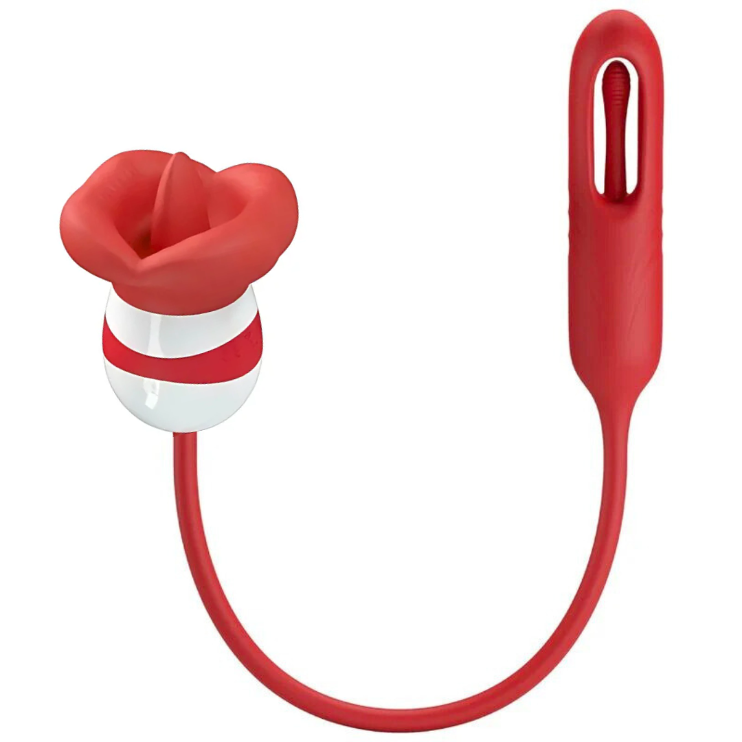 Estimulador Duplo Usb Movimento Língua e Pulsação PrettyLove Alyss
