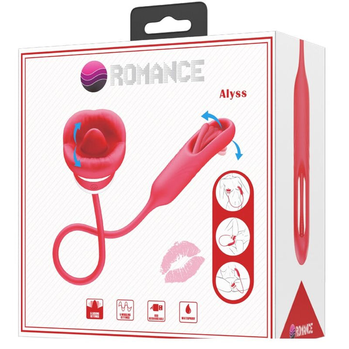 Estimulador Duplo Usb Movimento Língua e Pulsação PrettyLove Alyss