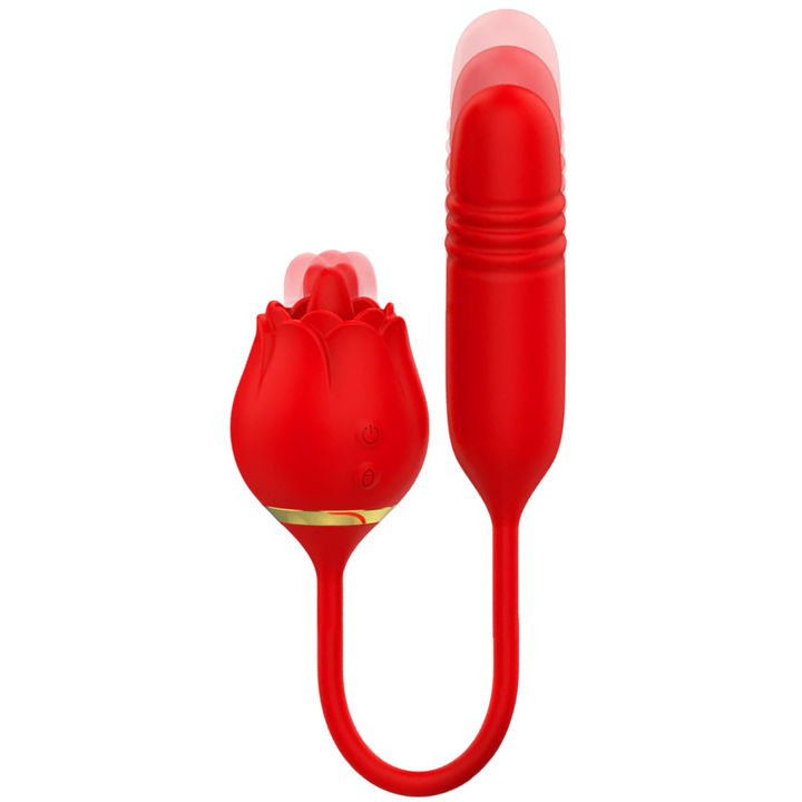 Estimulador Duplo Usb Movimento Língua e Telescópico Rosa Mia Viena 1