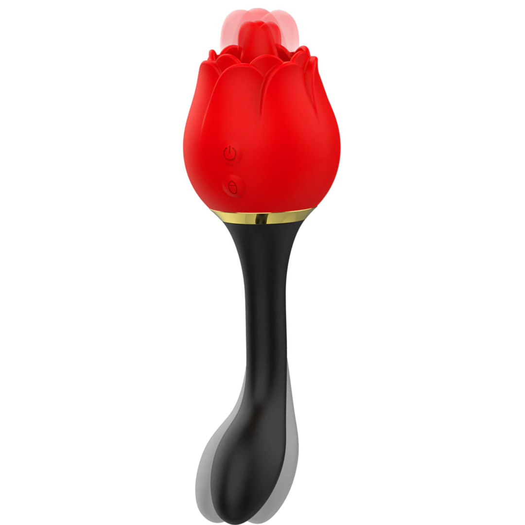 Estimulador Duplo Usb Movimento Língua e Vibração Rosa Mia Praga