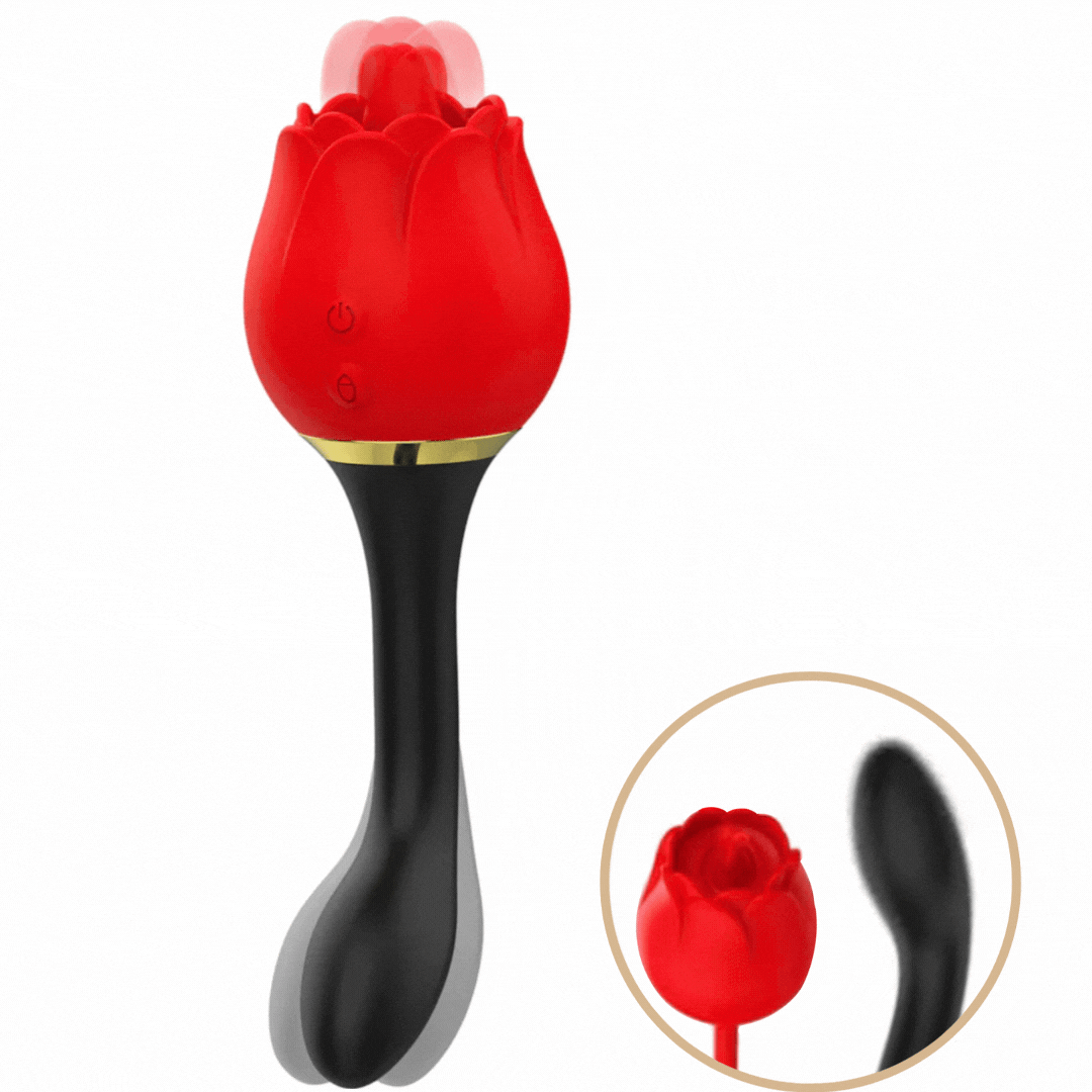 Estimulador Duplo Usb Movimento Língua e Vibração Rosa Mia Praga