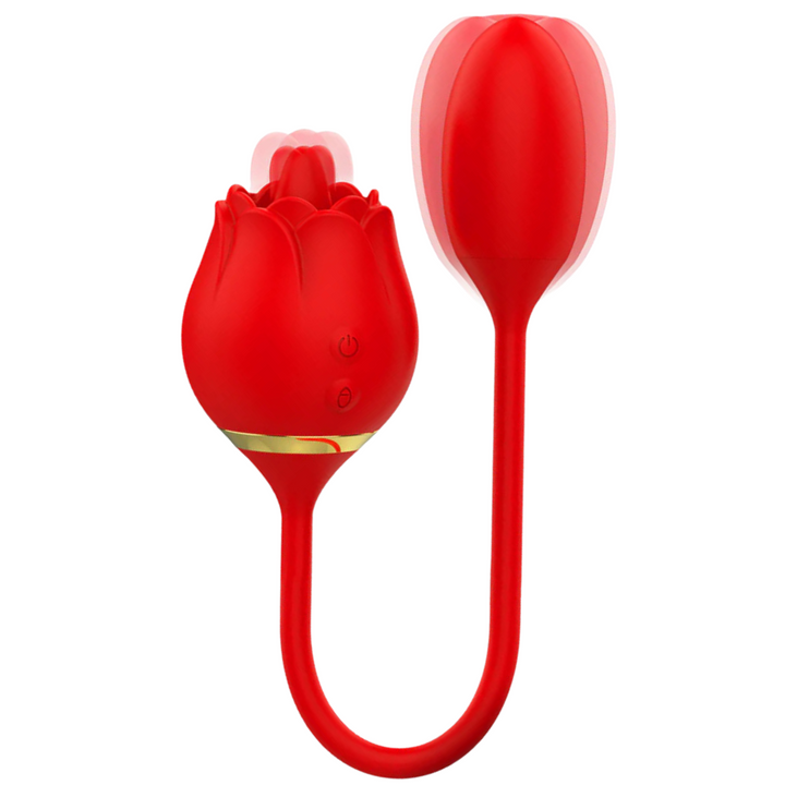 Estimulador Duplo Usb Movimento Língua e Vibração Rosa Mia Viena 2