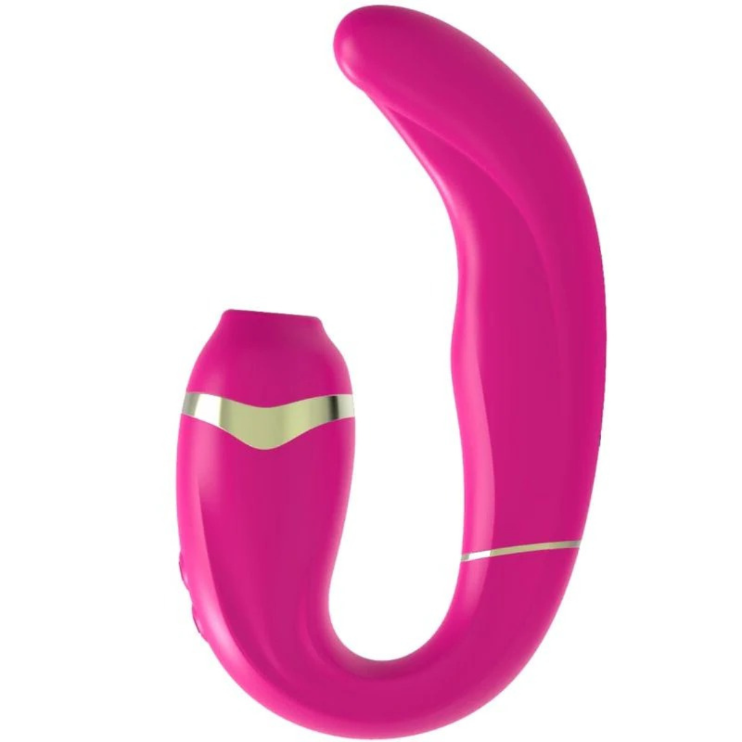 Estimulador Duplo Usb Movimento Pulsação e Sucção AdrienLastic My G Rosa