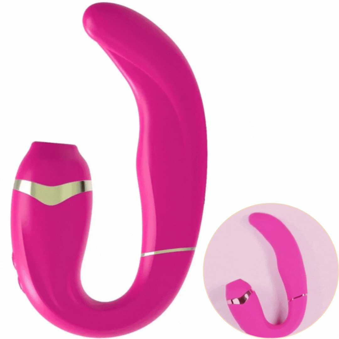 Estimulador Duplo Usb Movimento Pulsação e Sucção AdrienLastic My G Rosa