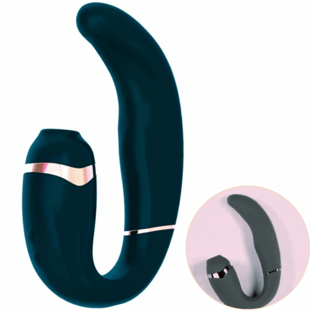 Estimulador Duplo Usb Movimento Pulsação e Sucção AdrienLastic My G Verde