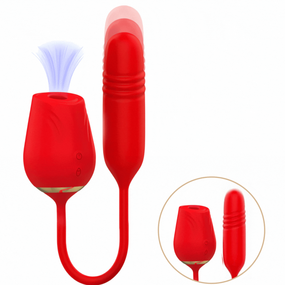 Estimulador Duplo Usb Movimento Telescópico e Sucção Mia Amalfi