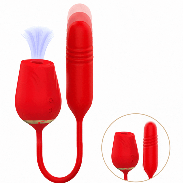 Estimulador Duplo Usb Movimento Telescópico e Sucção Mia Amalfi