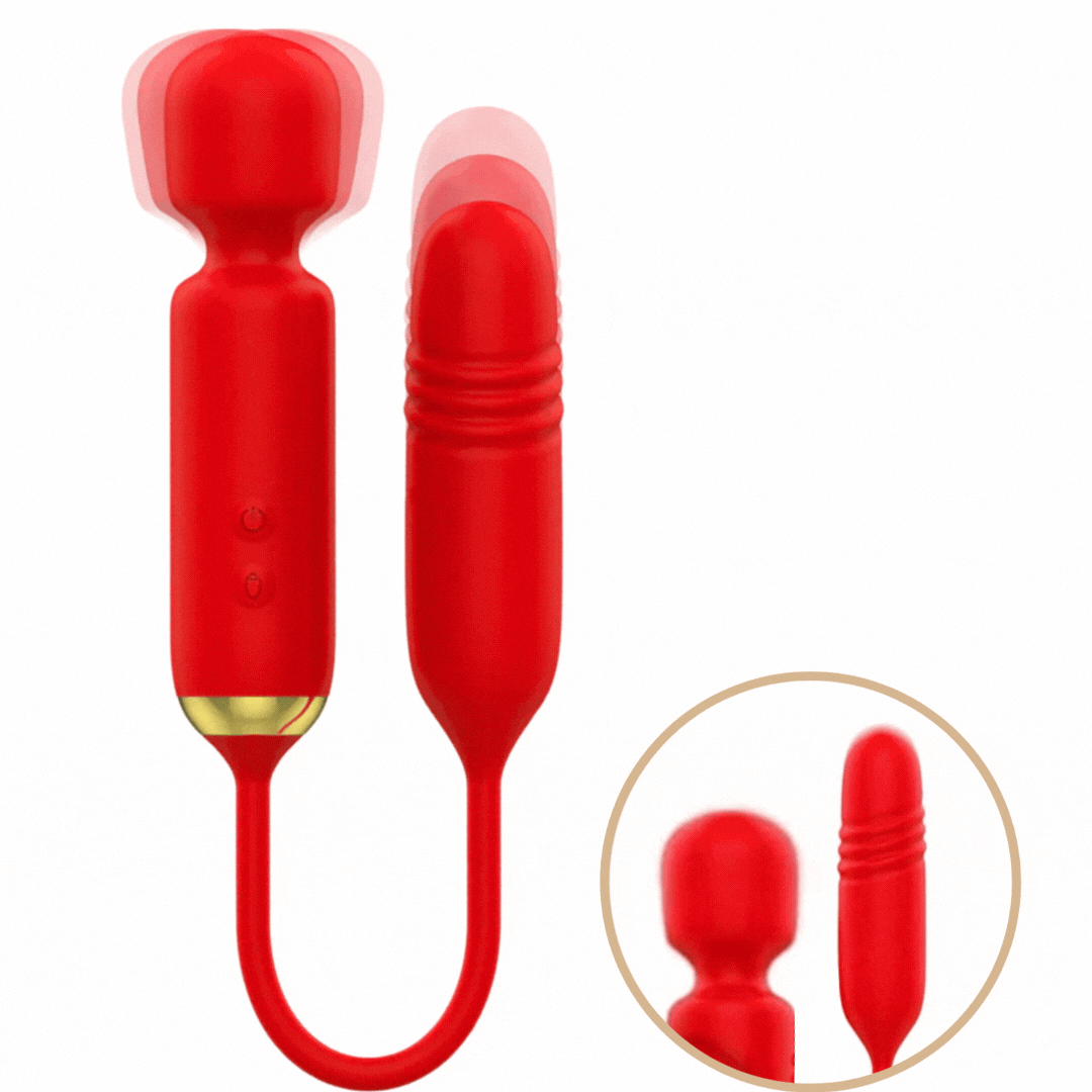 Estimulador Duplo Usb Movimento Telescópico e Vibração Mia Toscana 1