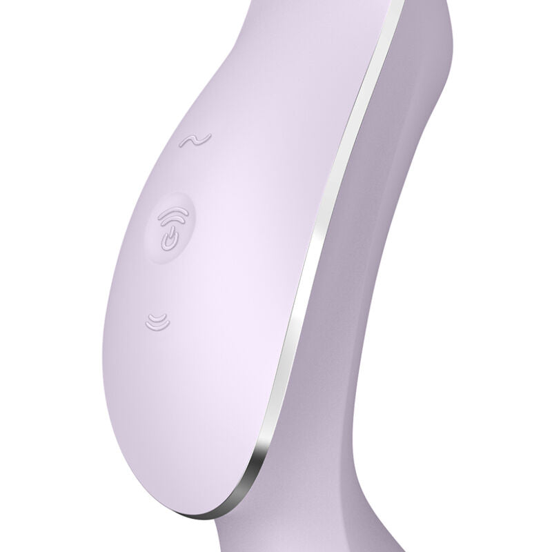 Estimulador Duplo Usb Satisfyer Curvy Trinity 2 Roxo