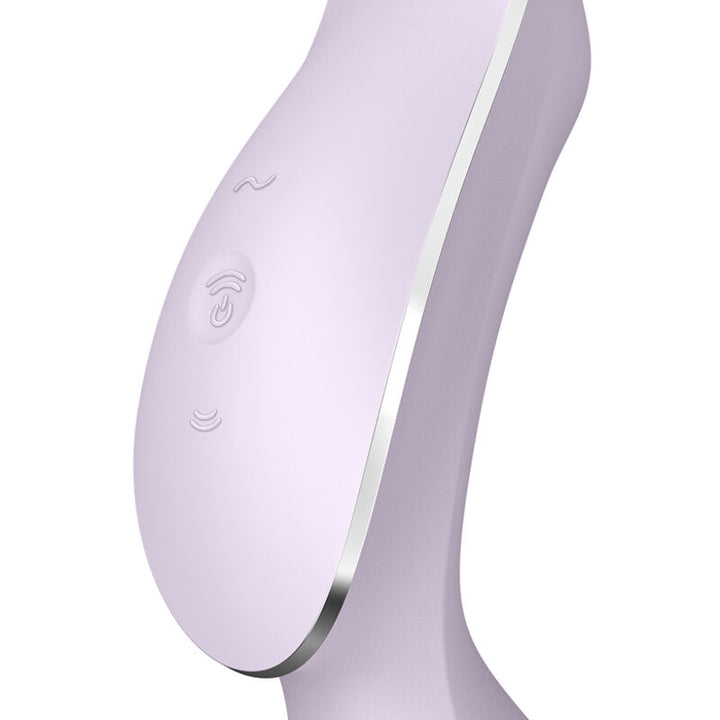 Estimulador Duplo Usb Satisfyer Curvy Trinity 2 Roxo