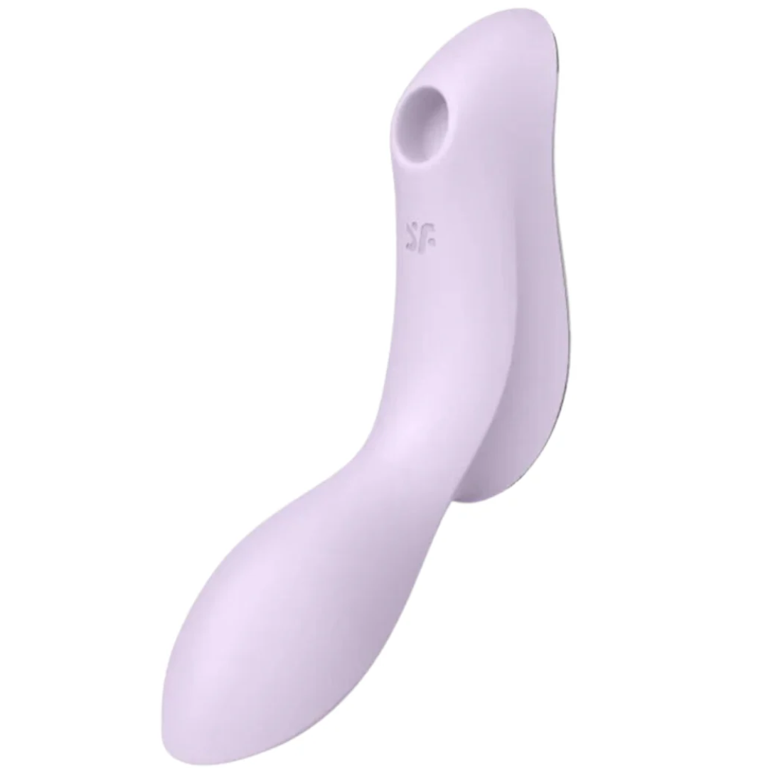Estimulador Duplo Usb Satisfyer Curvy Trinity 2 Roxo
