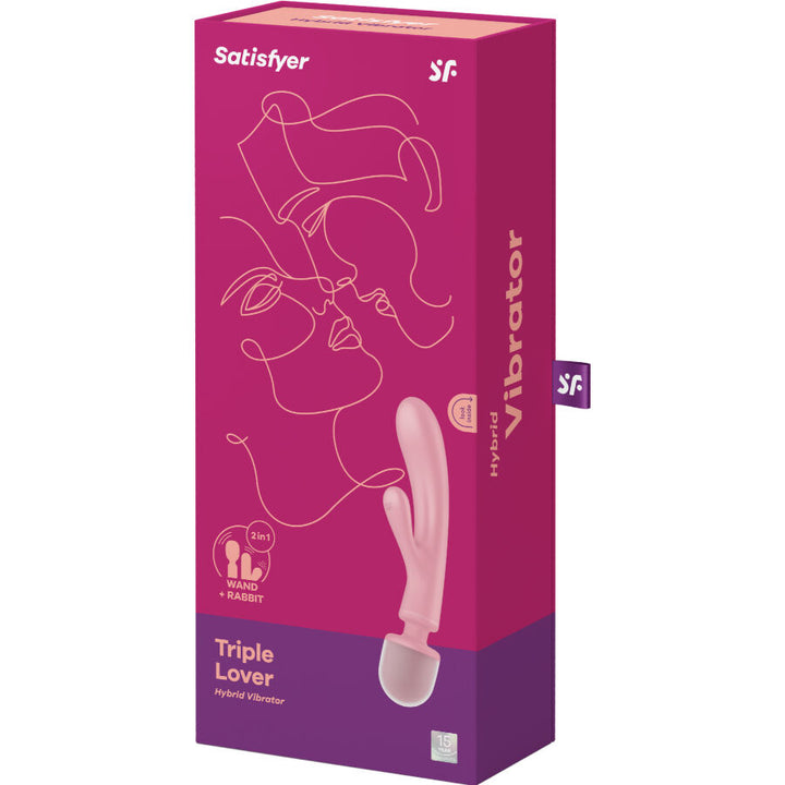 Estimulador Duplo Usb Satisfyer Triple Lover Rosa