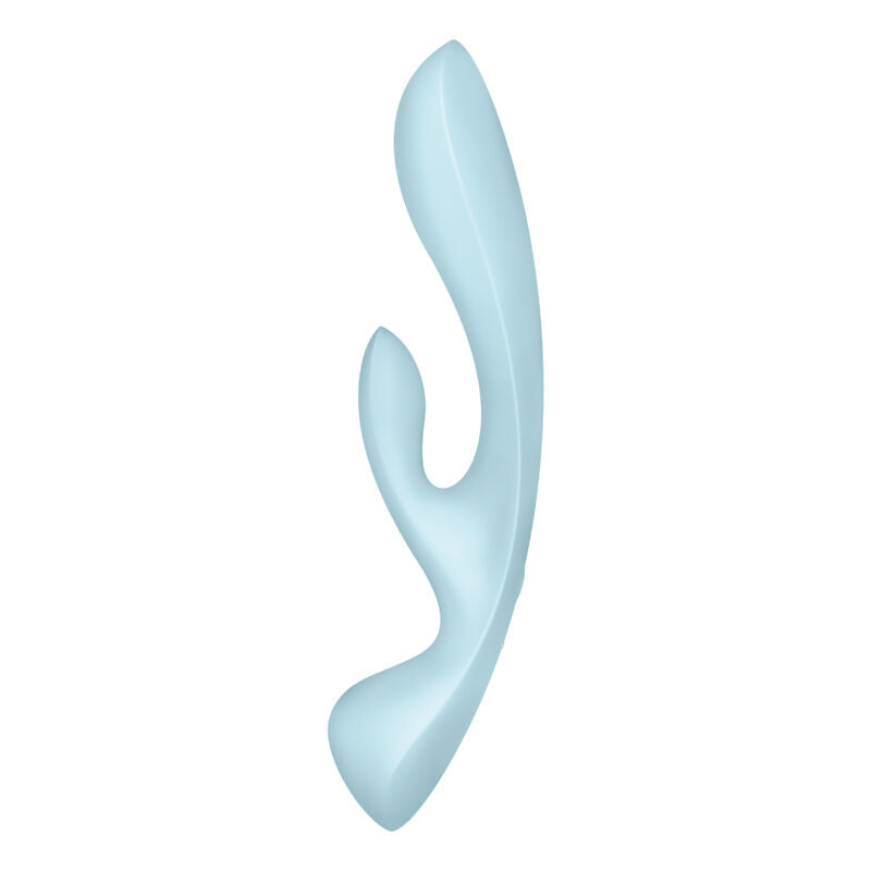 Estimulador Duplo Usb Satisfyer Triple Oh Hybrid Azul